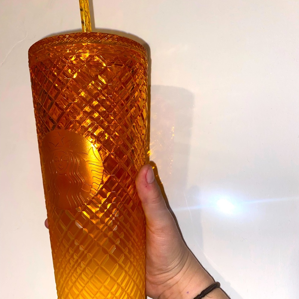 Starbucks Jeweled Orange Ombré cup